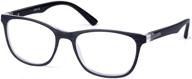 linno spring hinges dark blue wood pattern reading glasses: stylish eyewear for men logo