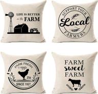 mfgneh farmhouse pillow covers cushion логотип