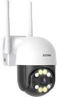 zosi c289 1080p wifi pan/tilt outdoor security camera with smart light, color night 📷 vision, 2-way audio, motion detection, phone remote, waterproof setting - home surveillance ptz ip camera logo