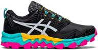 asics gel fujitrabuco black white logo