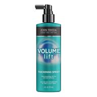 enhance natural fullness with john frieda volume lift thickening spray - fine or flat hair root booster spray with air-silk technology, 6 ounces logo