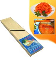 🥕 authentic wooden grater for korean carrot: russian-ukrainian style logo