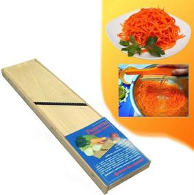 img 4 attached to 🥕 Authentic Wooden Grater for Korean Carrot: Russian-Ukrainian Style