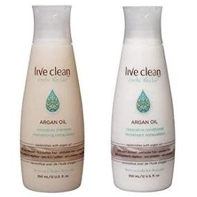 img 1 attached to 🌿 Live Clean Exotic Nectar: Argan Oil Restorative Shampoo & Conditioner | 100% Pure Argan Oil, Grape Seed Oil and Olive Oil | 12 oz each