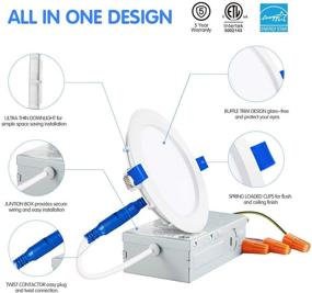 img 2 attached to 💡 JJC 4-Inch Slim LED Recessed Lighting: Efficient Industrial Electrical Solution with Junction Box