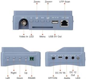 img 1 attached to 📷 Electop Wrist CCTV Tester: 5 Inch 1080P Portable Camera Tester with PTZ Control & Power Output - AHD TVI CVI CVBS VGA TFT LCD Monitor