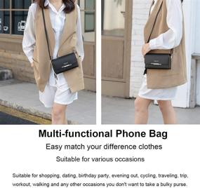 img 1 attached to Womens Small Leather Crossbody Phone Purse Shoulder Bag Travel Messenger Handbag Pouch Cellphone Holster Cover Wallet Case Card Holder For IPhone 12Pro 12 11Pro 11 8 Plus Xs Max X Xr 8/7 (A-Brown)
