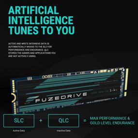 img 2 attached to 🔥 Enmotus FuzeDrive PRO Gaming M.2 Hybrid SSD 1.6TB SLC Gen 3 PCIe NVMe with AI, x4 TBW Endurance, Up to 3470 MB/s Read – 3000MB/s Write (P200-1600/128)