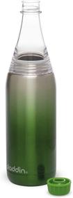 img 1 attached to 💧 Aladdin Bistro to Go Hybrid Vacuum Green Fresco Twist & Go Water Bottle, 0.7L/0.6L