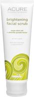 🌿 acure organics, brightening facial scrub duo - 4 fl oz (118 ml) x 2 logo