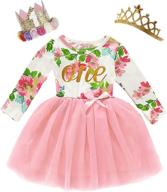 👶 baby girl birthday dress set for little girls - floral lace outfit sets by shalofer logo