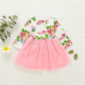 img 2 attached to 👶 Baby Girl Birthday Dress Set for Little Girls - Floral Lace Outfit Sets by Shalofer