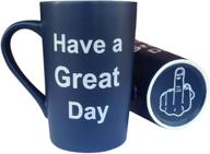 hilarious mauag funny coffee mug in vibrant blue - perfect for a great start of your day! 13 oz logo