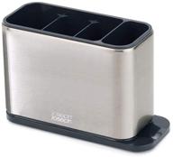 🍴 joseph joseph stainless steel surface cutlery drainer - kitchen organizer caddy holder drying basket, silver логотип