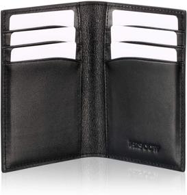 img 4 attached to Italian Calfskin 🔖 Leather Credit Card Holder