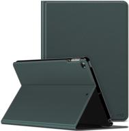 📱 infiland ipad 9.7 2018/2017/ipad air 2/ipad air case: multi-angle stand cover for apple ipad 5/6th gen 9.7 inch (dark green) logo