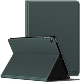 img 4 attached to 📱 Infiland iPad 9.7 2018/2017/iPad Air 2/iPad Air Case: Multi-Angle Stand Cover for Apple iPad 5/6th Gen 9.7 inch (Dark Green)