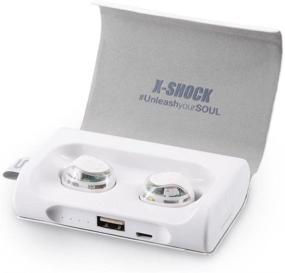 img 4 attached to 🎧 SOUL X-Shock Absolute True Wireless Earphones: Bluetooth Waterproof Earbuds with Mic and Charging Box – White