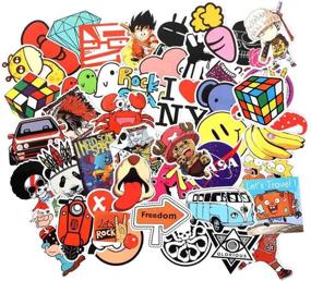 img 4 attached to Cool Random Stickers 55-700Pcs FNGEEN Laptop Stickers Bomb Vinyl Stickers Variety Pack For Luggage Computer Skateboard Car Motorcycle Decal For Teens Adults (300 PCS)