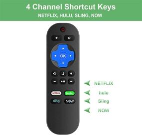 img 1 attached to 📺 Sharp Roku TV Remote Control - LC-RCRUS-20 LC-24LB601U LC-32LB601U LC-40LB601U LC-43LB601U LC-50LB601U LC24LB601U LC32LB601U LC40LB601U LC43LB601U LC50LB601U - Genuine Replacement