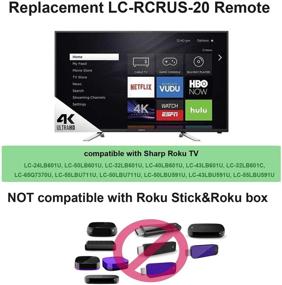 img 3 attached to 📺 Sharp Roku TV Remote Control - LC-RCRUS-20 LC-24LB601U LC-32LB601U LC-40LB601U LC-43LB601U LC-50LB601U LC24LB601U LC32LB601U LC40LB601U LC43LB601U LC50LB601U - Genuine Replacement