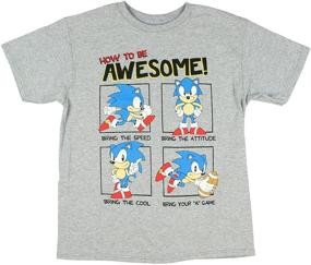 img 1 attached to 🦔 Unleash Awesomeness with Sonic the Hedgehog Big Boys T-Shirt