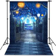 spooktacular 5x7ft halloween horrible stone castle backdrop - perfect for studio props & photos (backdrop only) logo