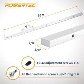 img 3 attached to Enhanced Woodworking Miter Gauge Jig 🪚 and Fixture Bar - POWERTEC 71519, 24-Inch