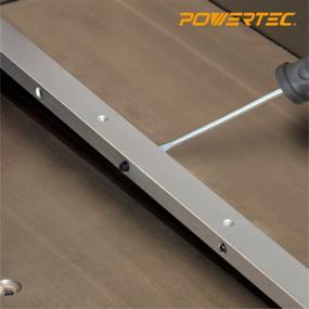 img 1 attached to Enhanced Woodworking Miter Gauge Jig 🪚 and Fixture Bar - POWERTEC 71519, 24-Inch