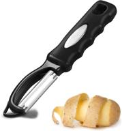 🥔 durable stainless steel kitchen professional vegetable peeler with built-in blemish remover and swivel design - ideal potato peelers for efficient veggie peeling logo