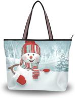 🎅 jstel snowman christmas women's handbags & wallets: fun shoulder cartoon totes logo