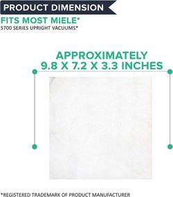 img 1 attached to 🛍️ Crucial Vacuum 10 Pack Cloth Bags & Micro Filters - Compatible with Miele Part # 7282050 & Models U, Type U, S7210 Twist Upright, S7260 Cat & Dog Upright, S7290 Jazz Upright - Includes 4 Filters