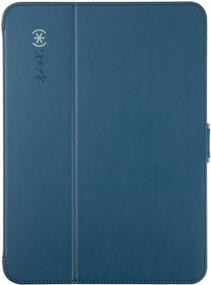 img 4 attached to 📱 Premium Speck Products Style Folio Case and Stand for Samsung Galaxy Tab 4 10.1 - Deep Sea Blue/Nickel Grey: Ultimate Protection and Versatility!