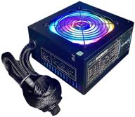 apevia atx-es700-rgb essence 700w: высокопроизводительный игровой блок питания с автоматически управляемым вентилятором rgb, переключателем 115/230v и всеми защитами. логотип