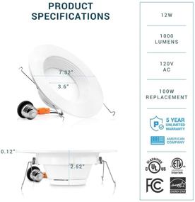 img 3 attached to 💡 Enhance Your Space with Parmida Dimmable LED Downlight Replacement for Immersive Lighting Experience