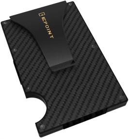 img 4 attached to Epoint Carbon Wallet for Men - Fashionable Accessory for a Stylish Look