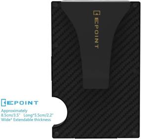 img 2 attached to Epoint Carbon Wallet for Men - Fashionable Accessory for a Stylish Look