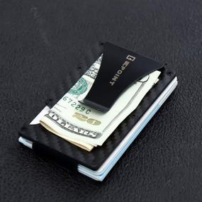 img 1 attached to Epoint Carbon Wallet for Men - Fashionable Accessory for a Stylish Look