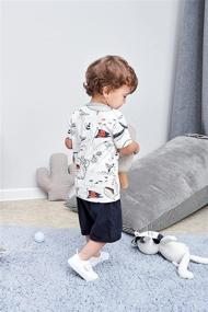 img 2 attached to 👕 Little Toddler T-Shirt and Shorts Set - Boys' Clothing