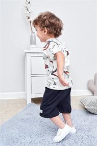 img 3 attached to 👕 Little Toddler T-Shirt and Shorts Set - Boys' Clothing