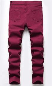 img 3 attached to 👖 Stylish Boy's Skinny Fit Ripped Destroyed Distressed Stretch Slim Jeans Pants - Trendy Denim for Youth