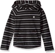 👕 hurley toddler sleeve hooded pullover: quality boys' clothing for your little one logo
