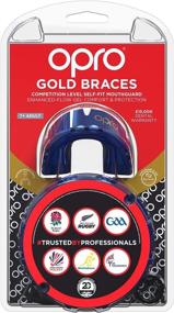 img 3 attached to 👦 OPRO Gold Youth Mouthguard for Braces with Case - Age 7+ Boys Sports Mouthpiece for Football, Hockey, Rugby, Softball - Teeth and Gum Shield Protection for Contact Sports