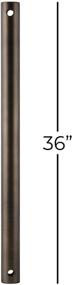 img 1 attached to Enhance Your Ceiling with the kathy ireland HOME 36 Inch Oil Rubbed Bronze Ceiling Fan Downrod