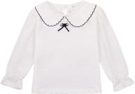 modntoga off white sleeve collar blouse: stylish girls' tops, tees & blouses logo