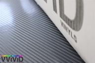 vvivid meteorite dark grey true r carbon fiber vinyl wrap roll: air release technology (1ft x 5ft) logo