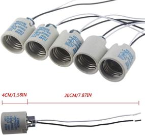 img 1 attached to 💡 Enhance Your Lighting with Ceramic Standard Medium Holders for Halogen Bulbs