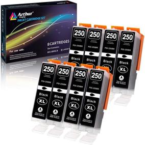 img 4 attached to 🖨️ Arthur Imaging Compatible Ink Cartridge Replacement for Canon PGI-250XL PGI 250 XL PGBK to use with PIXMA MX922 MX722 MG5420 MG5520 MG5620 MG6320 MG6620 iP8720 (8-pk, Black)