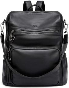 img 4 attached to CLUCI Backpack Designer Shoulder Two Toned Women's Handbags & Wallets and Fashion Backpacks