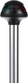 img 1 attached to 🚤 Attwood 5092-14-7 Bi-Color Boat Navigation Stowaway Pole Light: Dual Locking Collar, 14-Inch